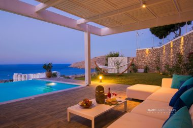Pool-Night-2-380x253 Luxury Villa in Vlicha, Rhodes - Photography by Harry Zampetoulas, Rhodes 