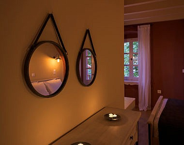 Bedroom-3-Night-2-380x300 Platanos Cottage, Traditional House in Symi - Professional Photography Harry Zampetoulas 