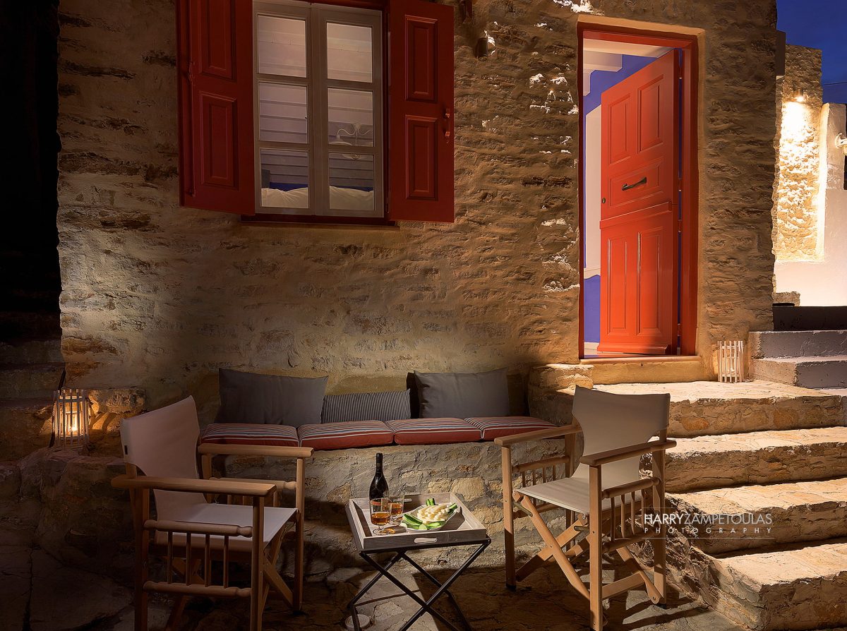 Exterior-Night-1l-1200x894 Platanos Cottage, Traditional House in Symi - Photography Harry Zampetoulas 