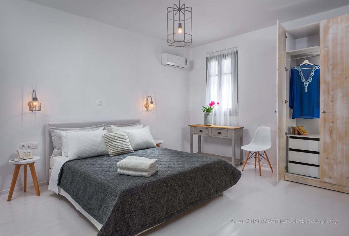 Apart-1_Bedroom-1-1200x813 The White Village 2017, Lachania, Rhodes - Harry Zampetoulas Hotel Photography 
