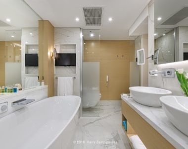 Sunset-Junior-Suite-Bathroom-2-1-380x300 Rodos Palace Hotel - Hotel Photography by Harry Zampetoulas 