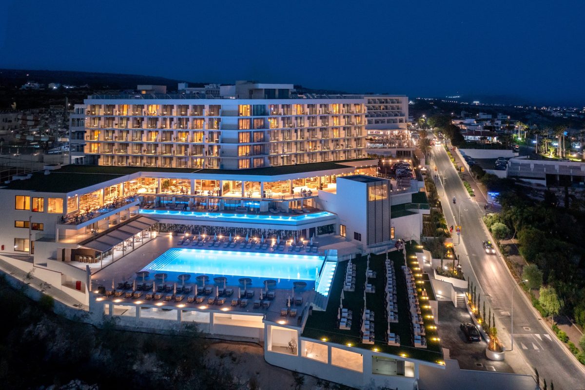 Aerial-Night-1200x800 Amarande Hotel - Ayia Napa, Cyprus - Hotel Photography by Harry Zampetoulas 
