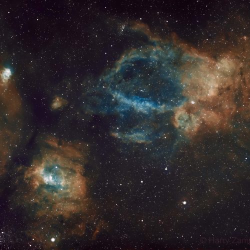 Lobster Claw + Bubble Nebula + Northern Lagoon – Αστροφωτογραφία – Ρόδος, Ελλάδα