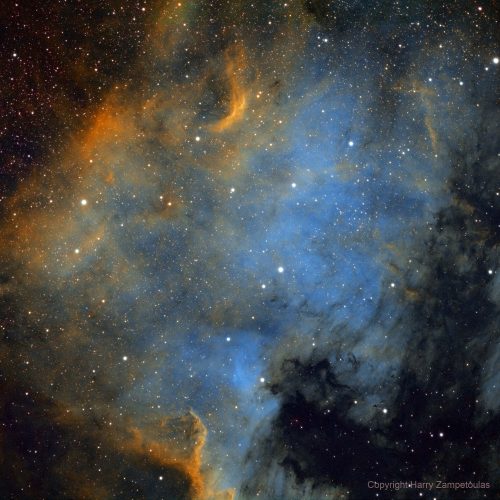 NGC 7000 – North America Nebula in SHO – Astrophotography – Rhodes, Greece