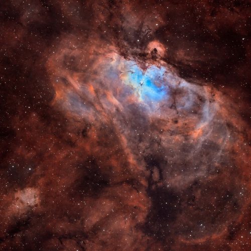 The Eagle Nebula (M16) in SHO – Αστροφωτογραφία – Ρόδος, Ελλάδα