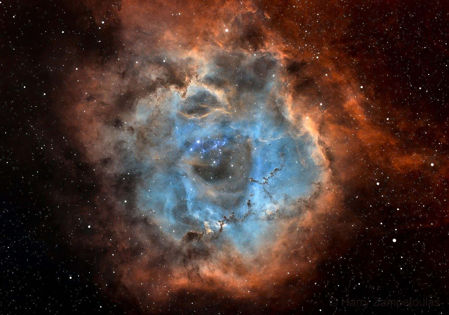the-rosette-nebula-in-sho-1536x1077 The Rosette Nebula in SHO - Αστροφωτογραφία - Ρόδος Ελλάδα 
