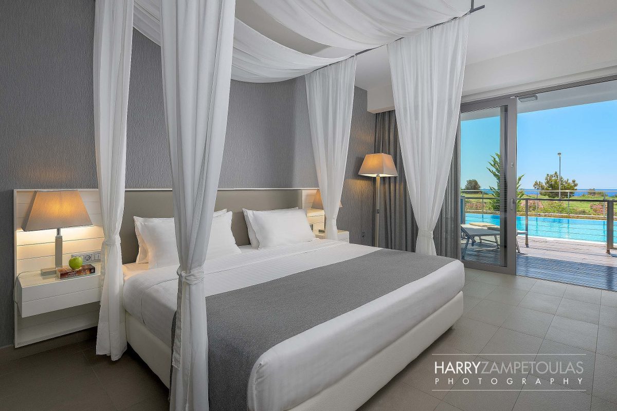junior-suite-sharing-pool-sea-view-bedroom-1-1200x800 Princess Andriana Kiotari, Rhodes - Hotel Photography Harry Zampetoulas 