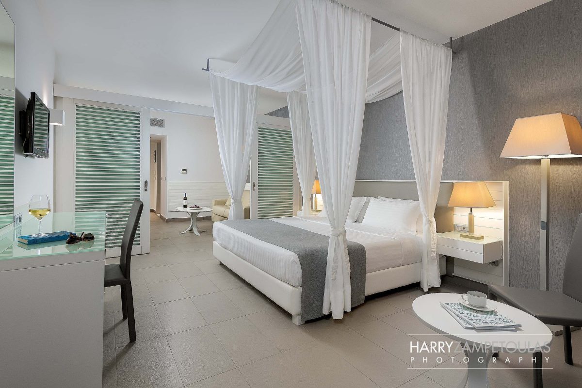 junior-suite-sharing-pool-sea-view-bedroom-1a-1200x800 Princess Andriana Kiotari, Rhodes - Hotel Photography Harry Zampetoulas 