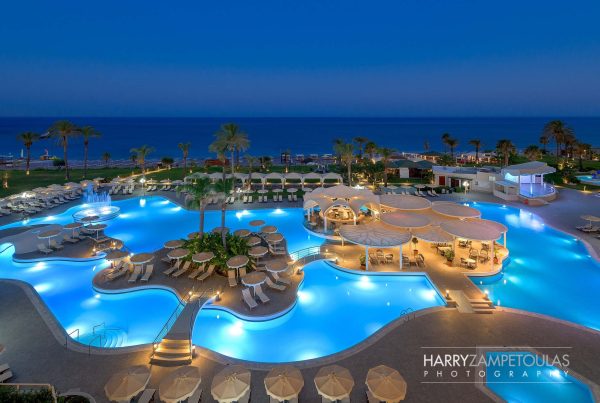 pool-overview-night-600x403 Hotel Photographer Professional photography Architecture Interior Design Photography Harry Zampetoulas Rhodes Greece 