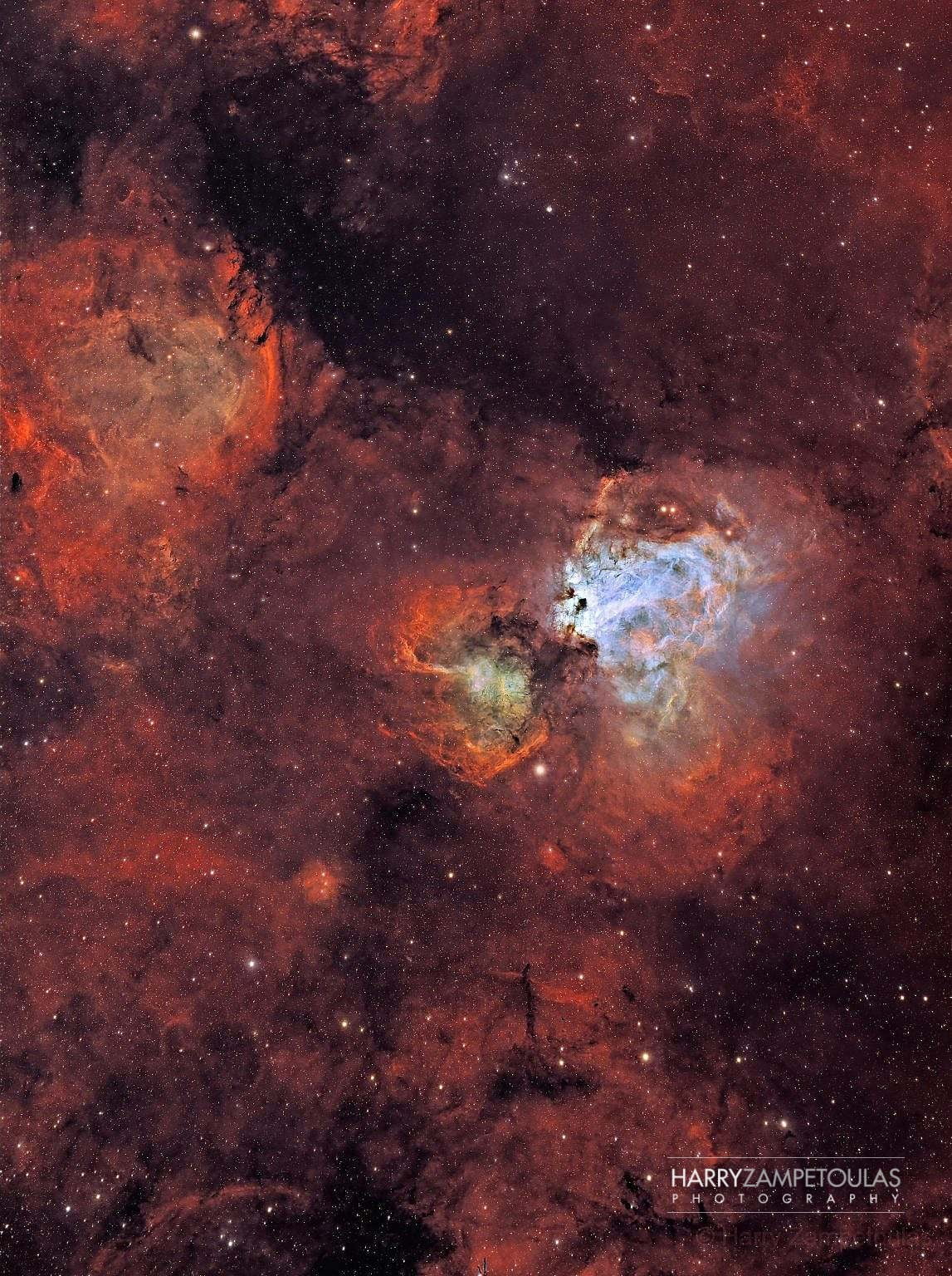 omega-nebula-area-in-sho-1147x1536 Omega Nebula area in SHO - Αστροφωτογραφία – Ρόδος, Ελλάδα 