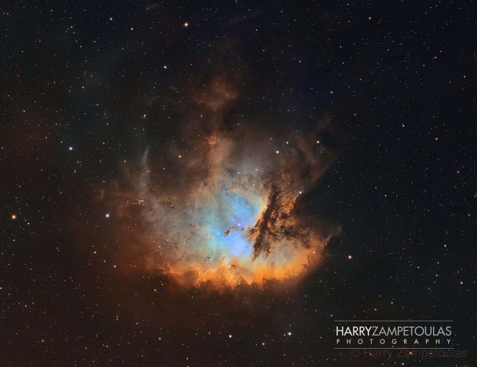 pacman-nebula-in-sho-1536x1182 Pacman Nebula in SHO – Αστροφωτογραφία – Ρόδος, Ελλάδα 