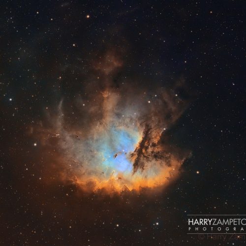 Pacman Nebula in SHO – Astrophotography – Rhodes, Greece