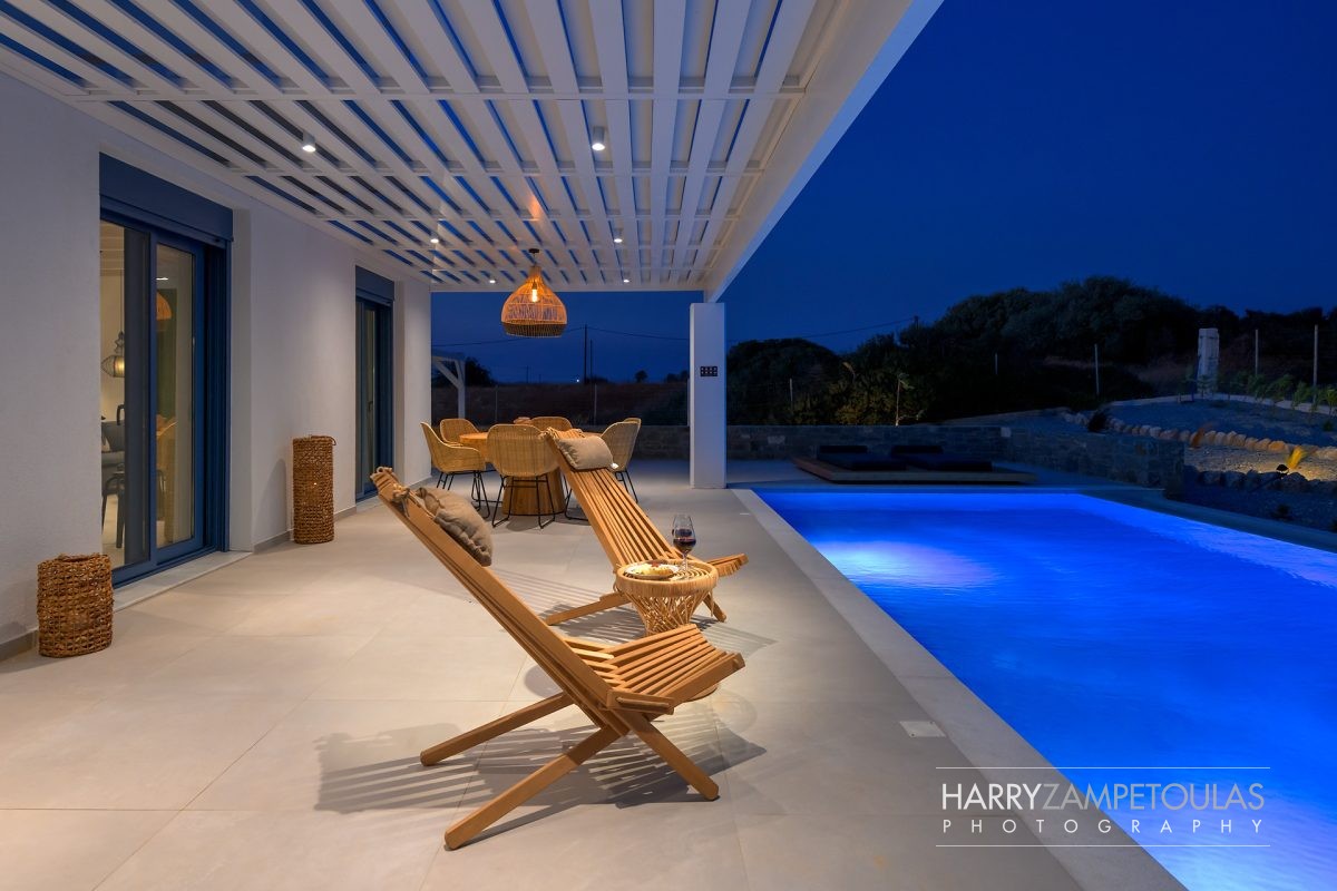 Pool-Area-Night-4-1200x800 Sirius Villa, Gennadi, Rhodes - Harry Zampetoulas Villa Photography 