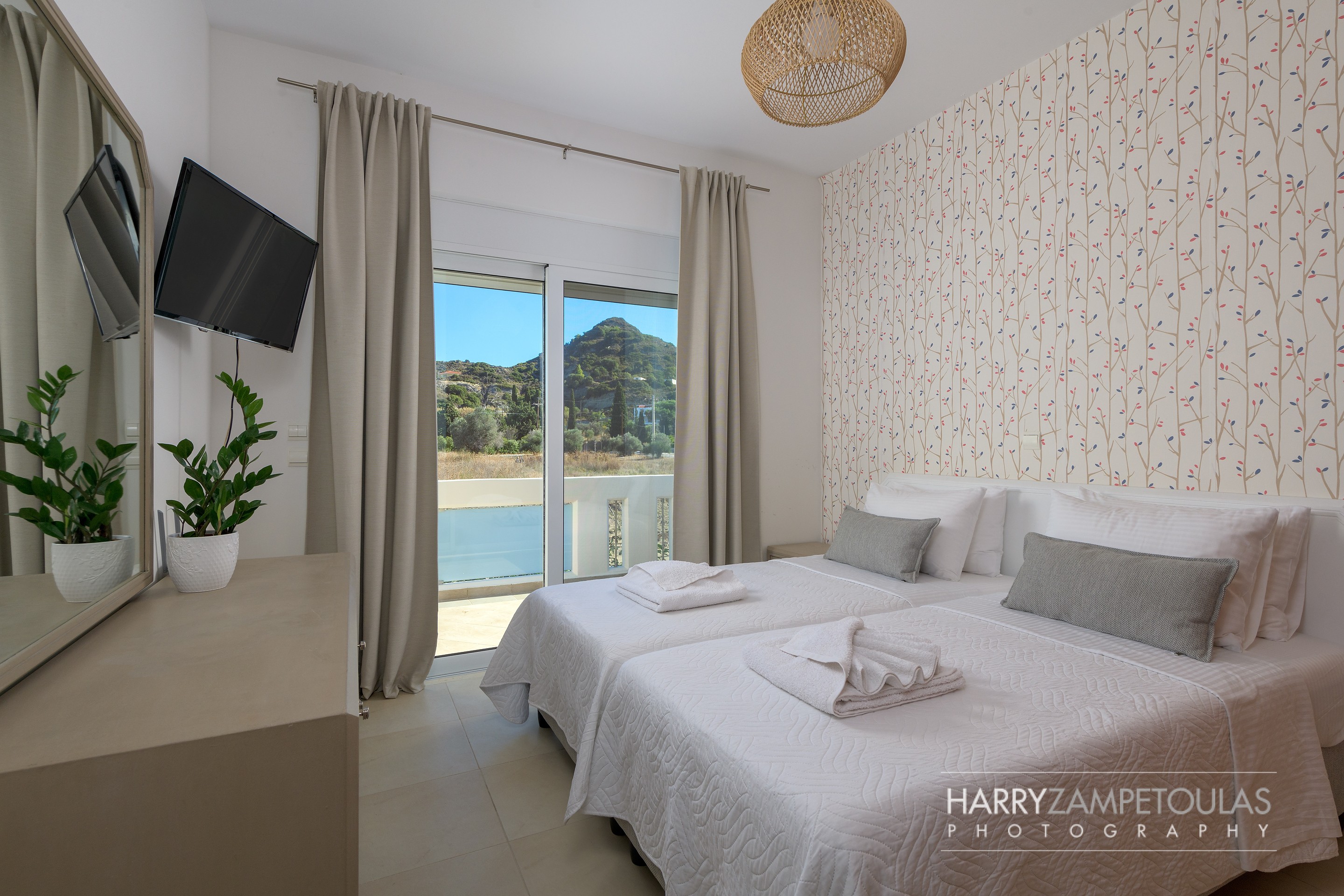 Villa-Telchinis_Bedroom-2 Villa-Telchinis, Filerimo, Ialysos - Villa Photography 