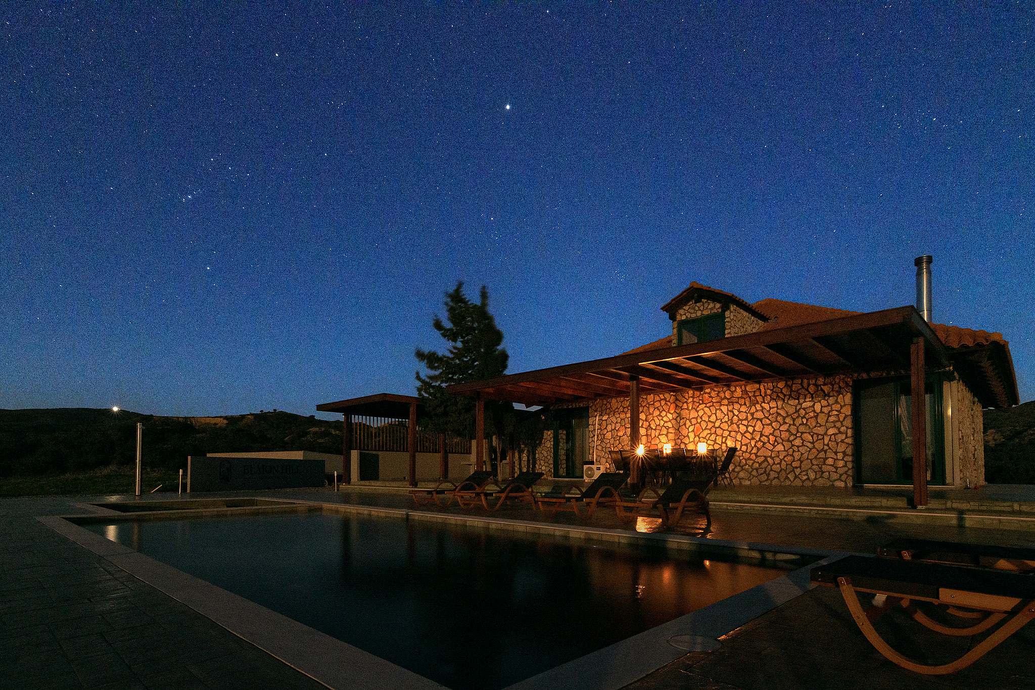 exterior-night-stars-web-res Elaion Hill Villa, Gennadi, Rhodes - Villa Photography 