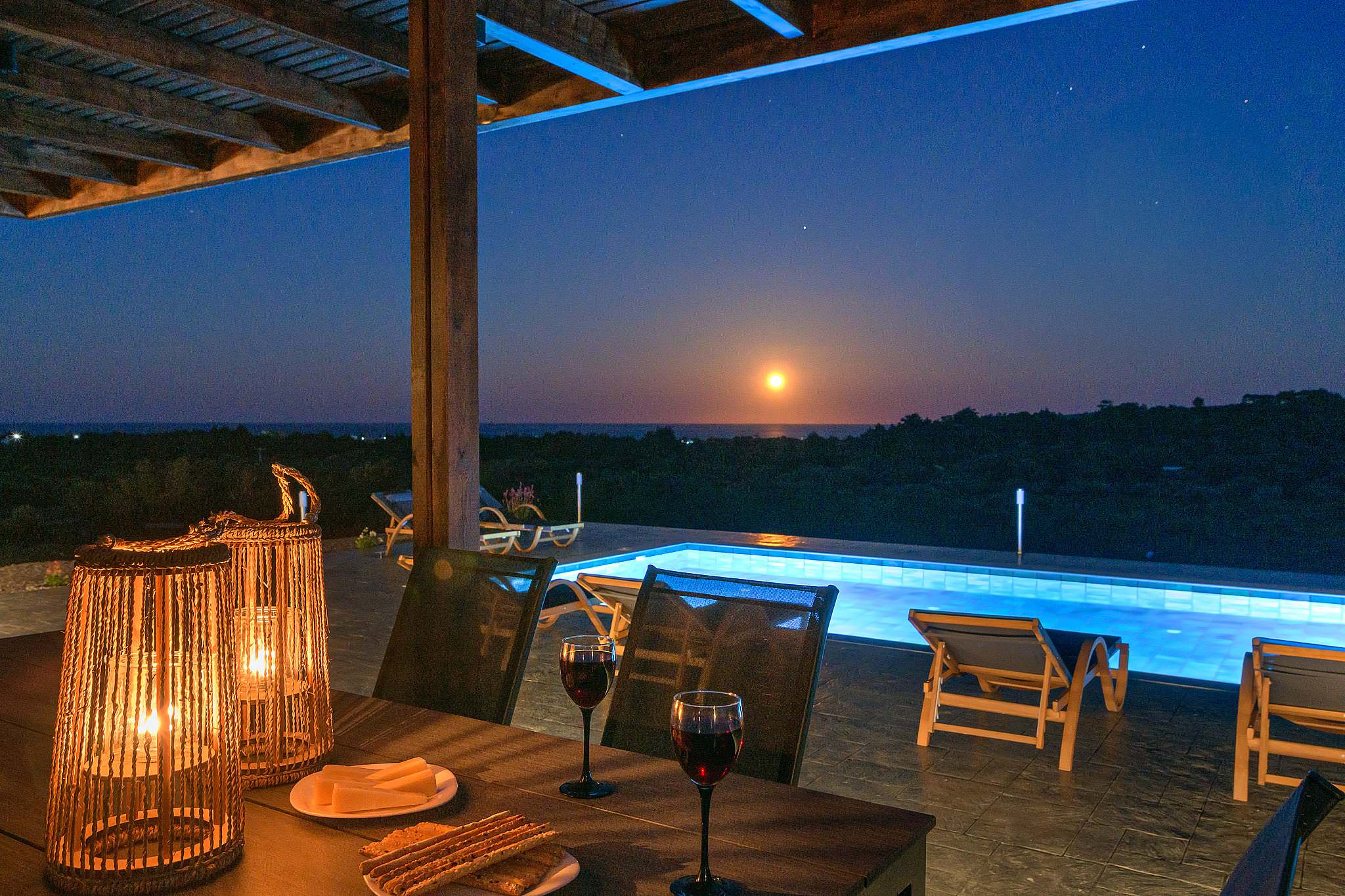 pool-area-night-2-web-res Elaion Hill Villa, Gennadi, Rhodes - Villa Photography 